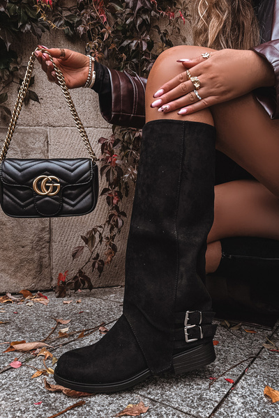 Isolierte Damenschuhe mit Clips Schwarz Umbria