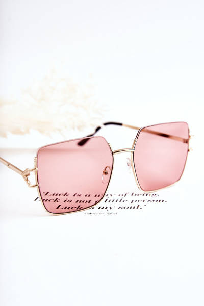 Sunglasses Large V160020 Pink and Gold
