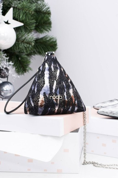 Sac à main Pyramide Femme Gris Noir Nobo