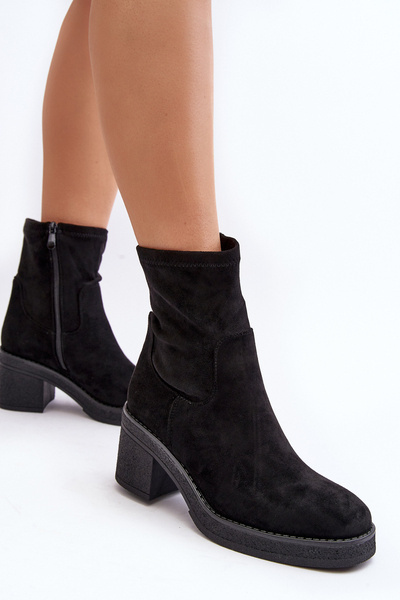 Bottines à talon femme Camel Argastis