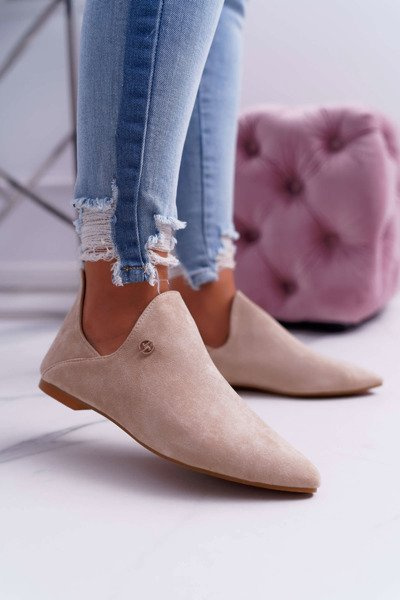 Lu Boo Cutout Boots Bézs Chelsea