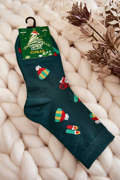 Men's Christmas Socks Cosas Green