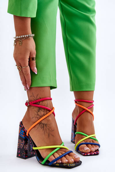 Modische High Heel Sandalen Mehrfarben Josette