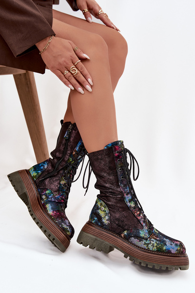 Women's Leather Workery Maciejka 06203-39 Multicolor