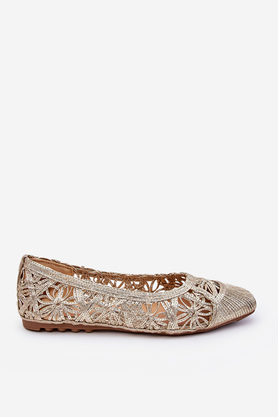 Openwork Fashionable Ballerinas gold Thiago