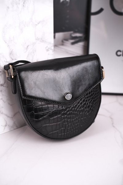 Handtasche Brief Tasche MONNARI BAG5710-020 Schwarz Druck Tierdruck