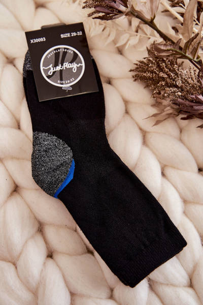 Chaussettes Hautes En Coton Pour Jeunes Noir