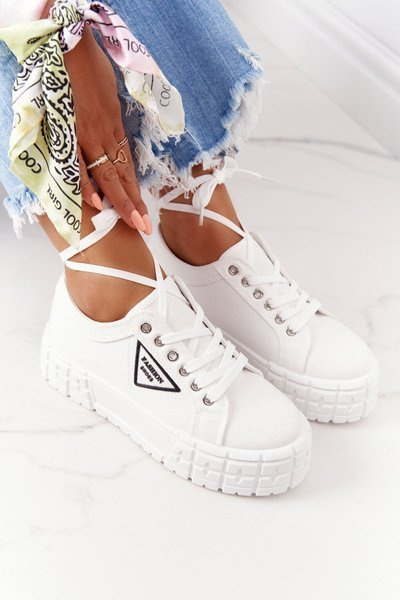 Baskets pour femmes sur une plateforme blanche Big City Life