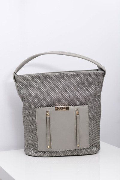 Women's Large Grey Silver Nobo Handbag
