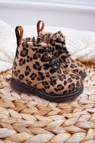 Kinderstiefel mit Reißverschluss Lilo mit Leopard