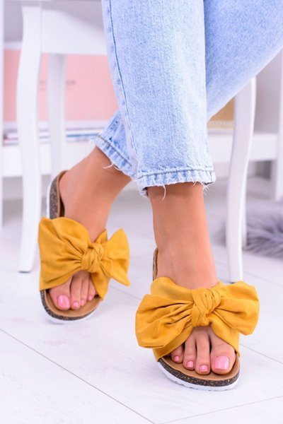 Vices Moteriškos geltonos kamštienos šlepetės Cocard Nina