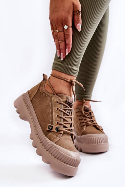 Chaussures de sport en daim Big Star KK274511 Beige