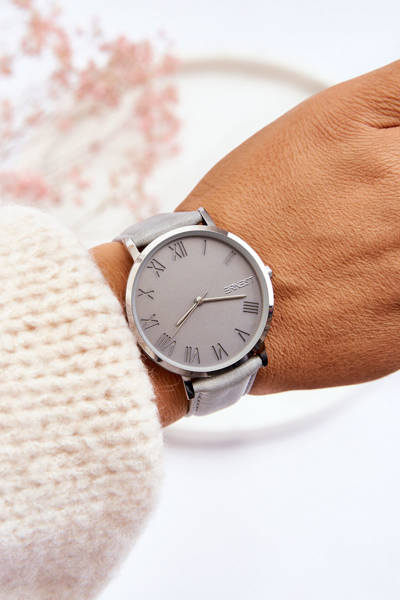 Damen-Armbanduhr mit Analogarmband ERNEST Grau