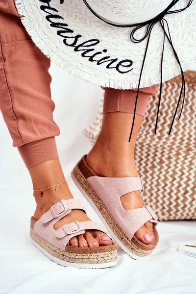 Diapozitivele pentru femei Big Star Pink FF274669