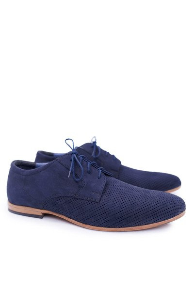 Chaussures Ajourées Bednarek Nubuck Homme Bleu Marine Hermes