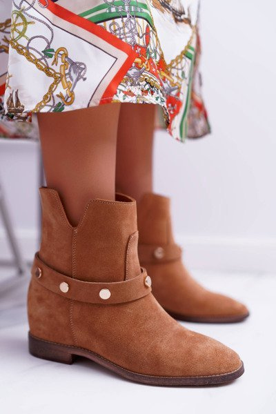 Bottes Femme Laura Messi 1890 Cuir Daim Camel Darmah