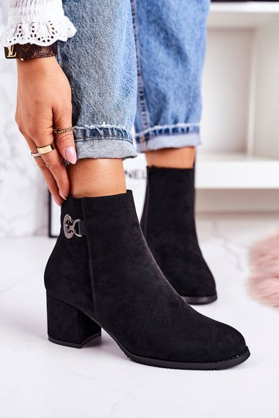 Klassische Damen Warm-up Stiletto Stiefel Schwarz Erfolg