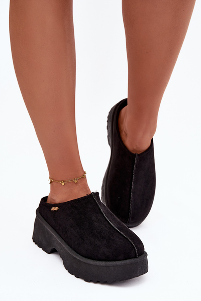 Bottes de neige basses pour femmes sur plateforme noires Yrenna