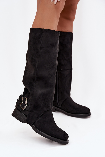 Bottes d'hiver pour femmes avec clips noires Umbria