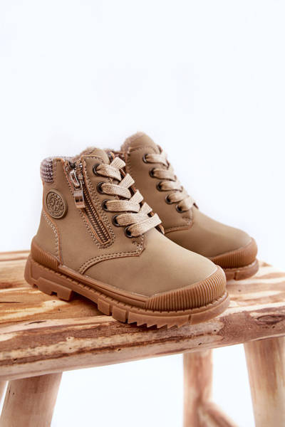 Bottes Fourrées Enfant Trappers Beige Hopper