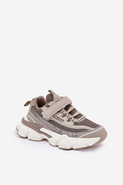 Bėgimo Bateliai Sportiniai Bateliai Vaikams Su Velcro Khaki Ronivelle