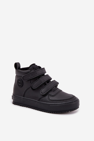 Bélélt Gyerek Sneakers Velcro Big Star SS374070 Fekete