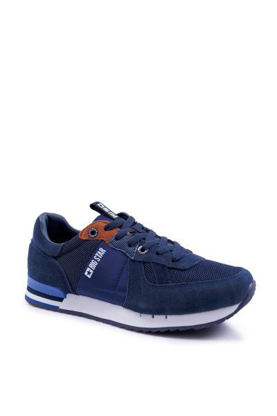 Sportliche Herren Big Star Wildleder Schuhe Marineblau DD174321