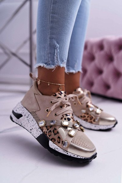 Chaussures Femme Sportives Lu Boo Beige Frency