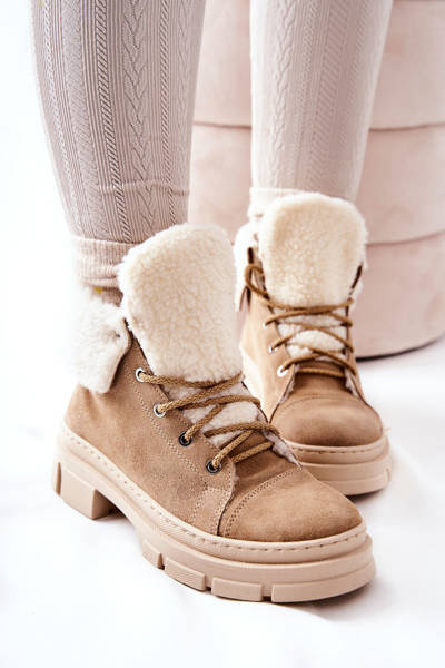 Woolly Trapper Stiefel Tiered Beige Karley