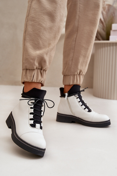 Bottes Basses Femme Isolées Eco Cuir Beige Erisabelle