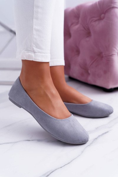 Balerinele pentru femei gri Suede Buenos