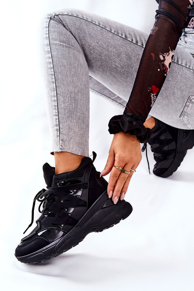 Bottines Sport À Talons Noir Hesane