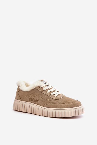 Bőr Női Sneakers Szőrme Béléssel Bézs Lee Cooper LCJ-24-01-2972