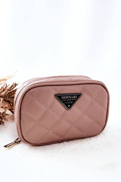 Kleine gesteppte Kosmetiktasche Monnari CSM0050-015 Beige