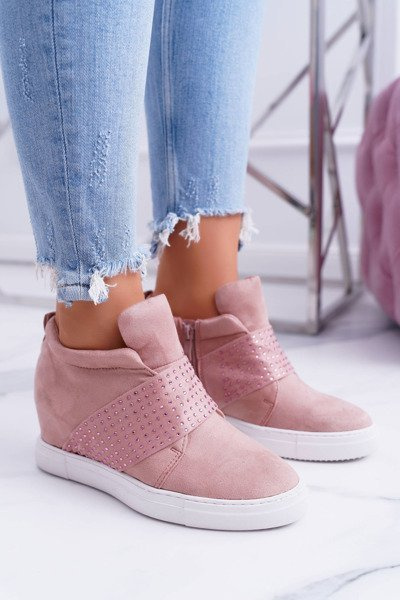 Women's Sneakers Pink Lu Boo Sequins PinkSugar