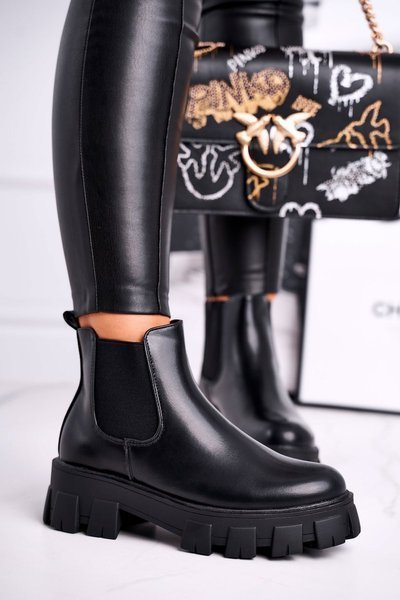 Morie Damen-Schnürstiefel Schwarz