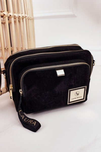 Bag pentru messager pentru femei poșetă Laura Biaggi Black