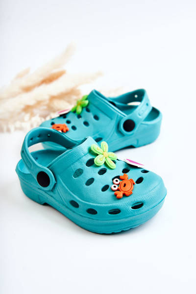Children's Foam Slippers Crocs Turquoise Sailor