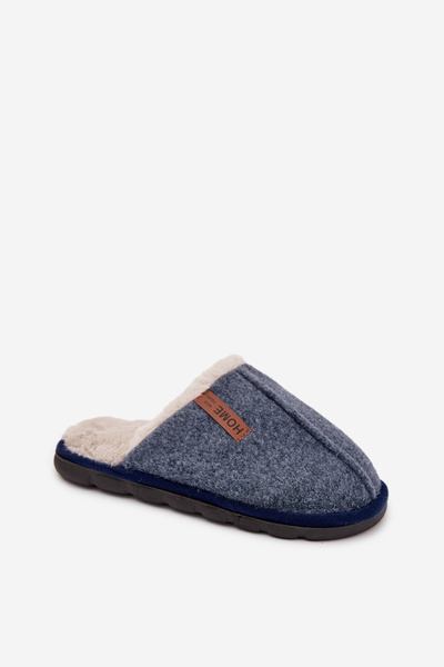 Herren Klassische Blaue Hausschuhe Makis