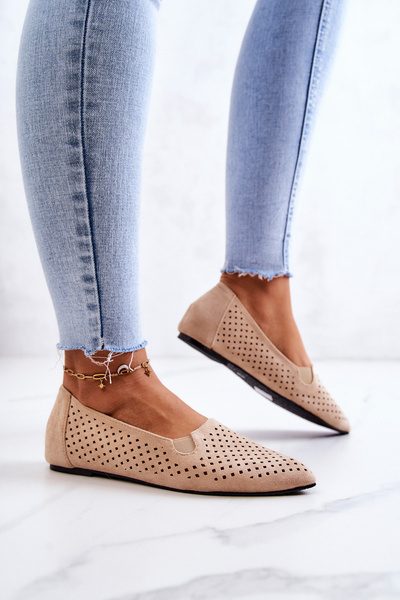 Balerina pentru femei pentru femei slip-on bej Rosario