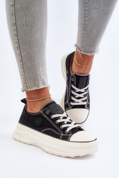 Baskets femme à semelle épaisse Big Star NN274125 Noir