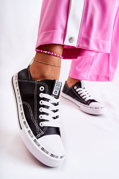 Baskets ajourées Big Star pour femme noir FF274023