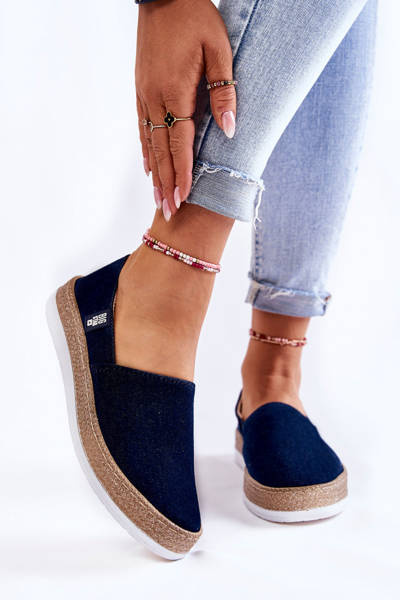 Női tornacipő Slip On Big Star KK276009 Sötétkék