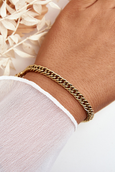 Bracelet Armure Classique Ajustable Or
