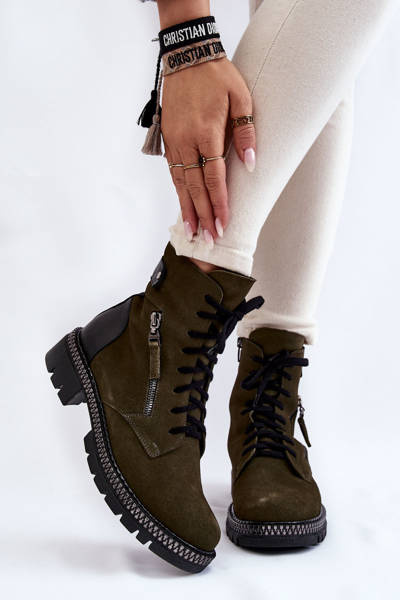 Wildleder Isolierte Stiefel Laura Messi 2508 Grün