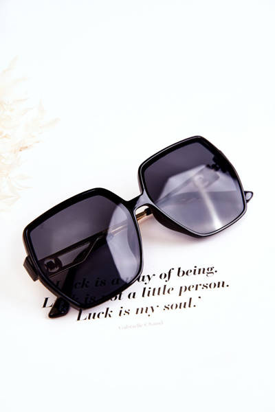 Klassische Damen-Sonnenbrille M2352 Schwarz-Gold