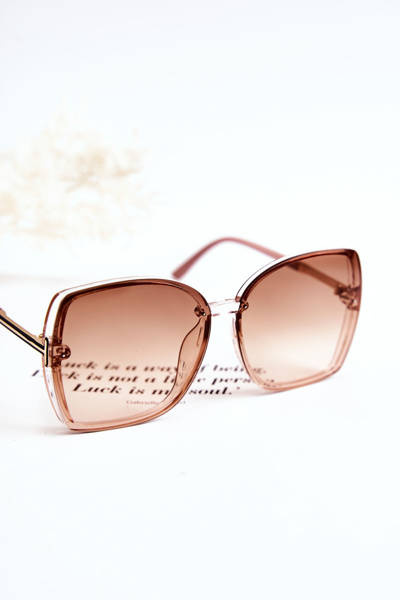 Klassische Sonnenbrille V160023 Braun-Rosa