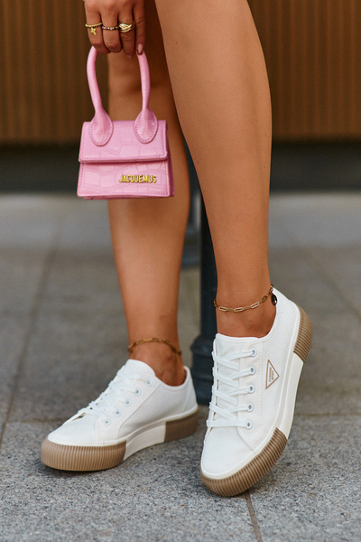 Baskets Basses Femme Blanc Enalae