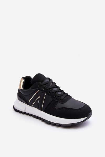 Chaussures de sport en cuir pour femmes noires Kabama