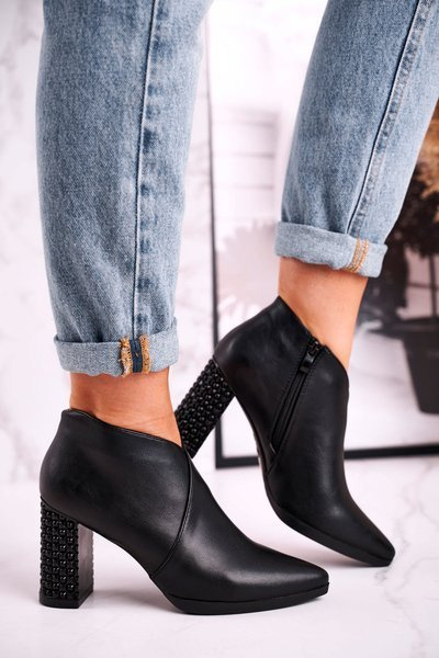 Cizme pentru femei pe High Heel Sergio Leone Black BT497